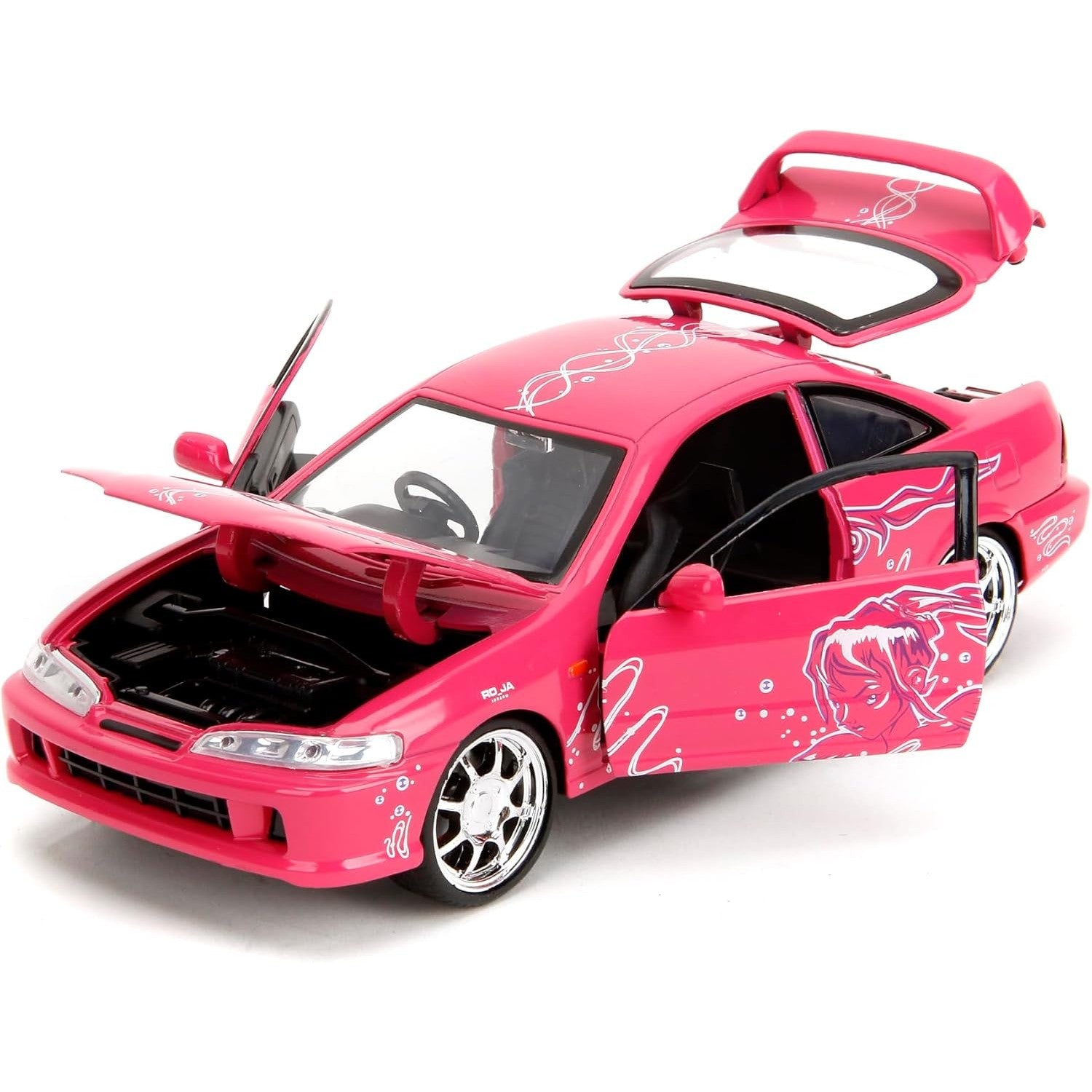 Fast & Furious 1995 Honda Integra Type R Suki's Pink Design - 1/24 Scale Die-Cast Car - Jada Toys