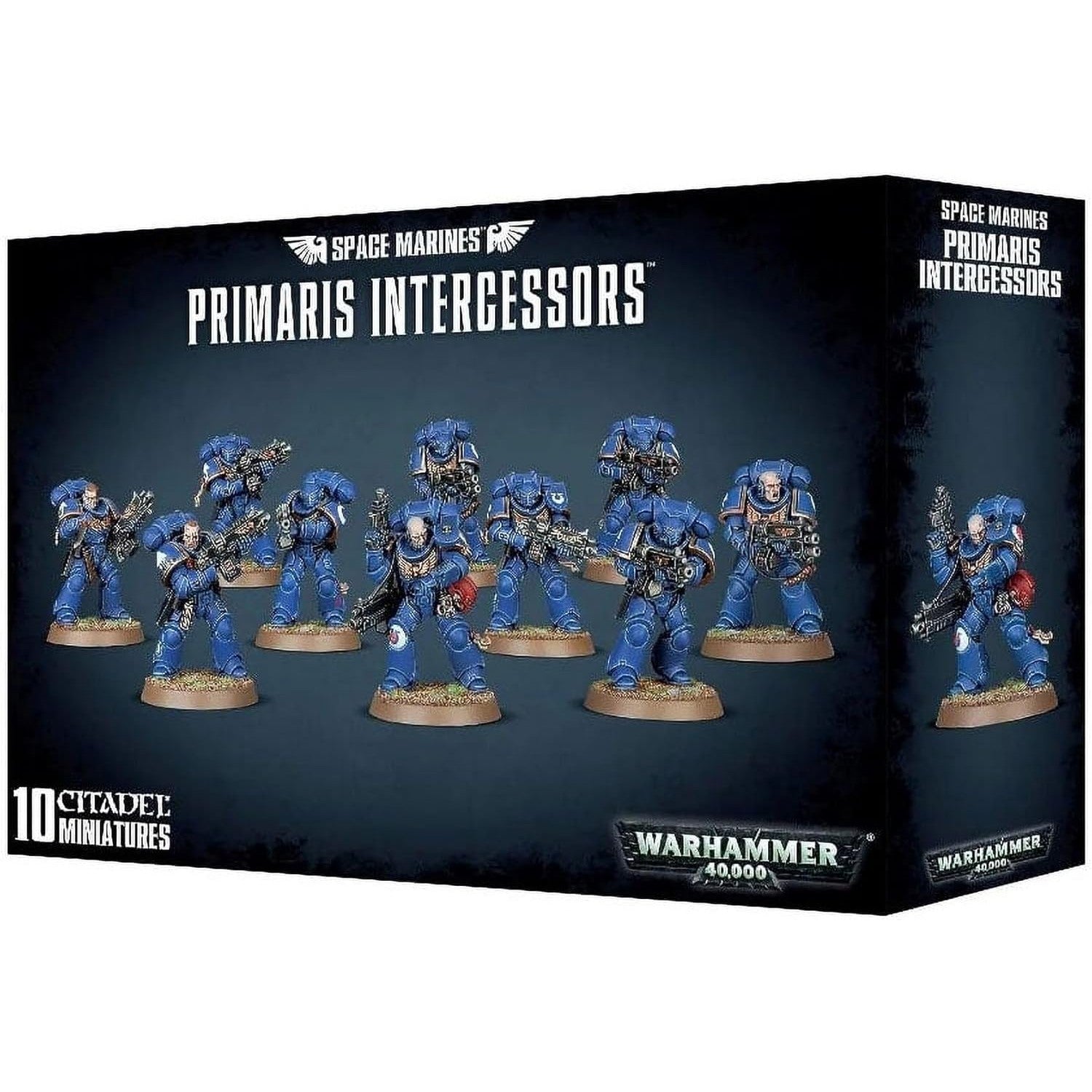 Warhammer 40,000 Space Marines Primaris Intercessors - 10 Miniatures - Games Workshop
