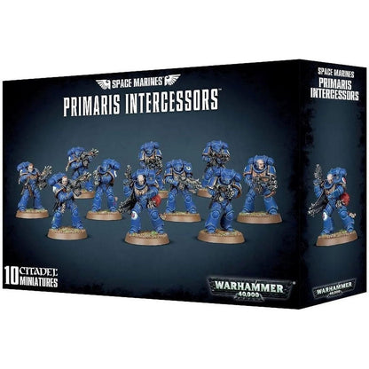 Warhammer 40,000 Space Marines Primaris Intercessors - 10 Miniatures - Games Workshop