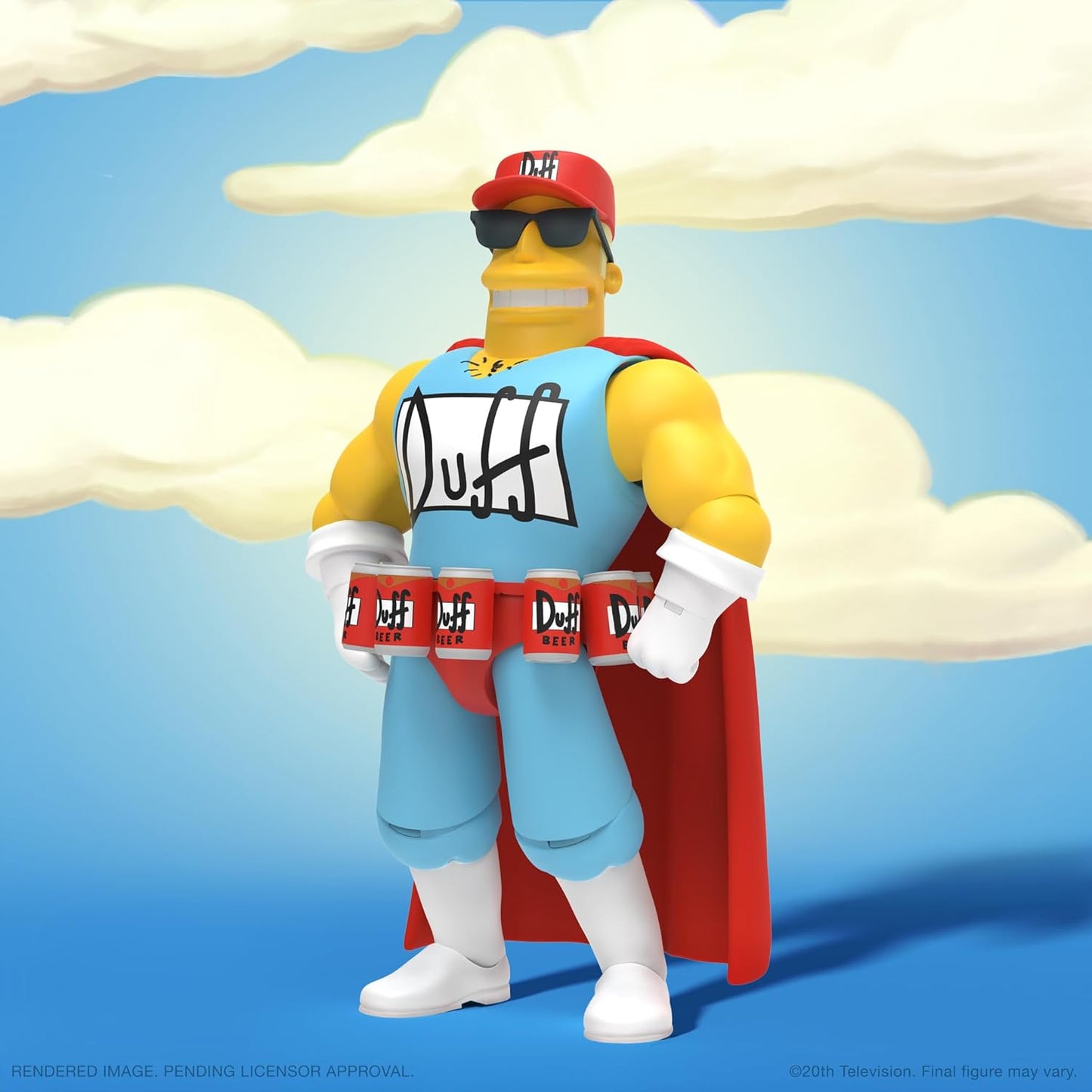 The Simpsons ULTIMATES! Duffman Wave 2 Super7 Figure