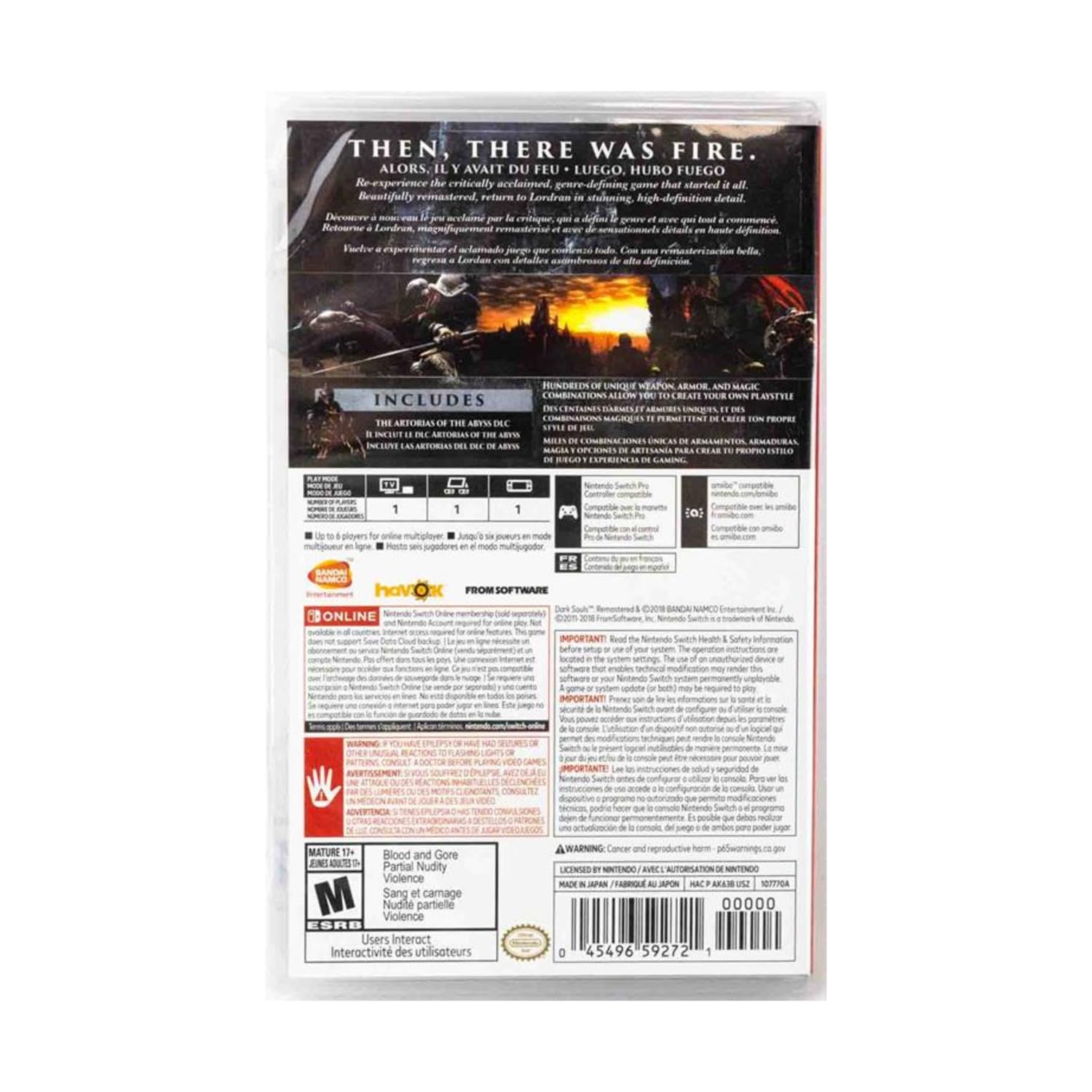 Dark Souls: Remastered - Nintendo Switch - Bandai Namco Entertainment