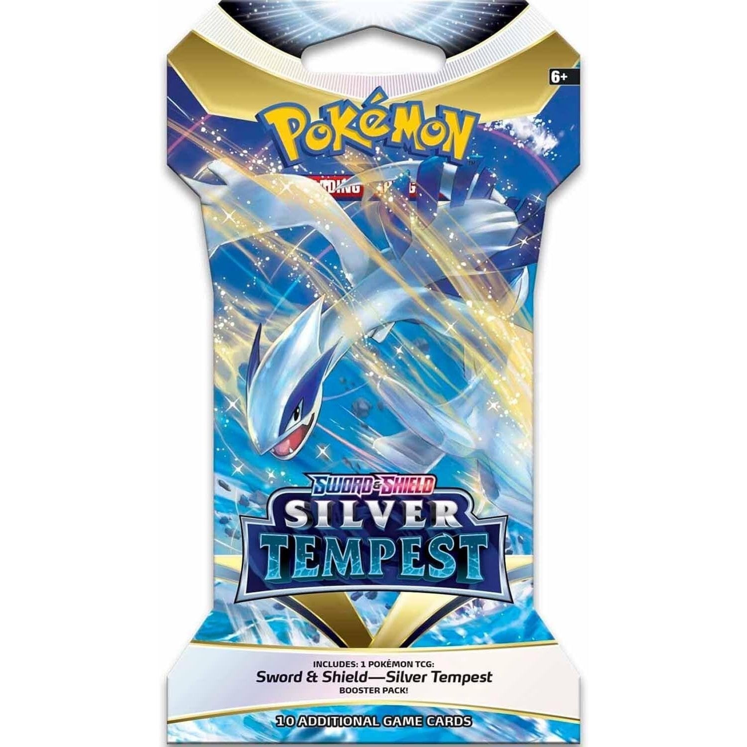 Pokemon TCG Sword & Shield Silver Tempest Sleeved Booster Pack - 10 Cards