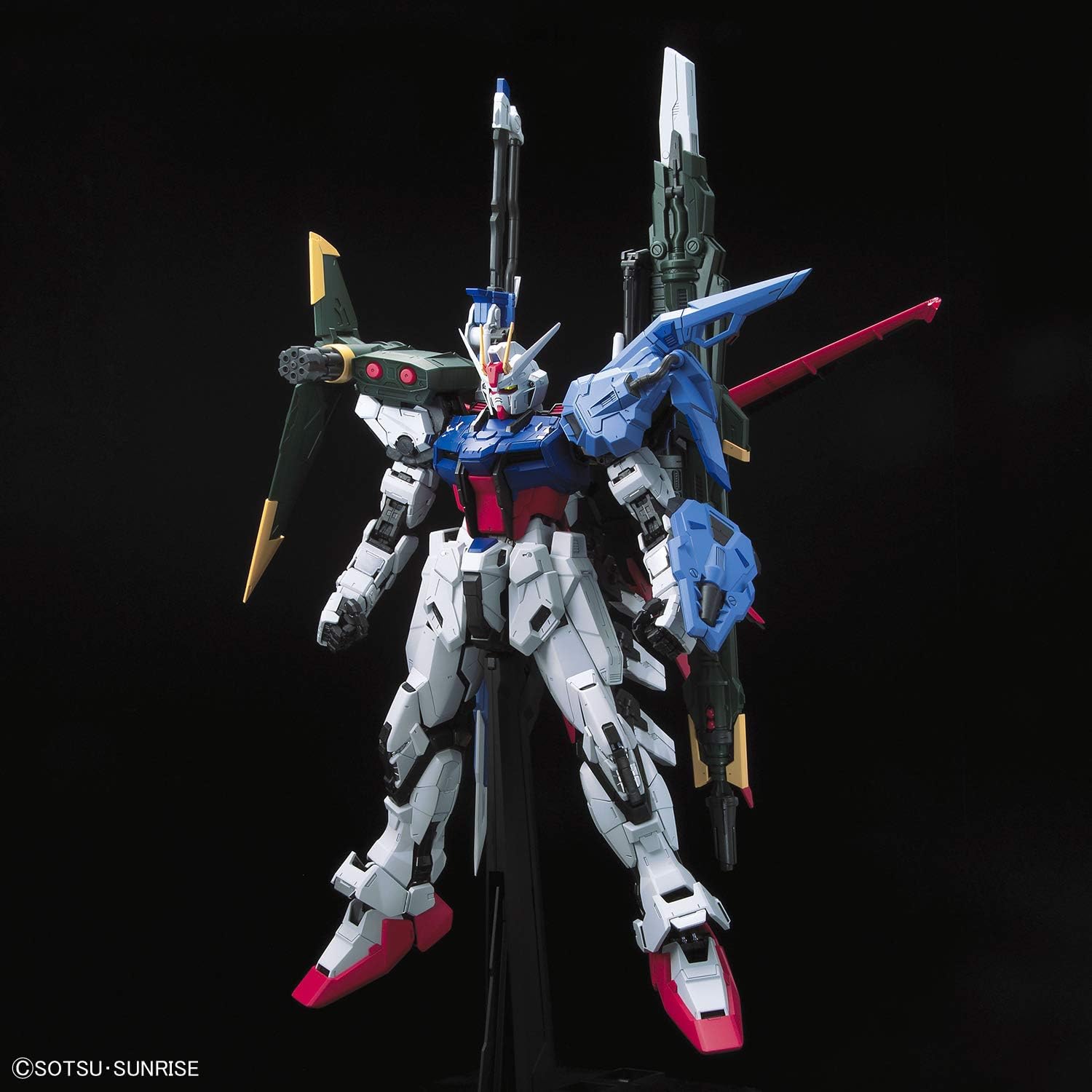 Mobile Suit Gundam SEED GAT-X105+AQM/E-YM1 Perfect Strike Gundam O.M.N.I. Enforcer Mobile Suit 1/60 Scale Model Kit - Bandai Spirits - Gun Perfect Grade PG