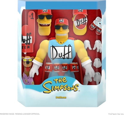 The Simpsons ULTIMATES! Duffman Wave 2 Super7 Figure