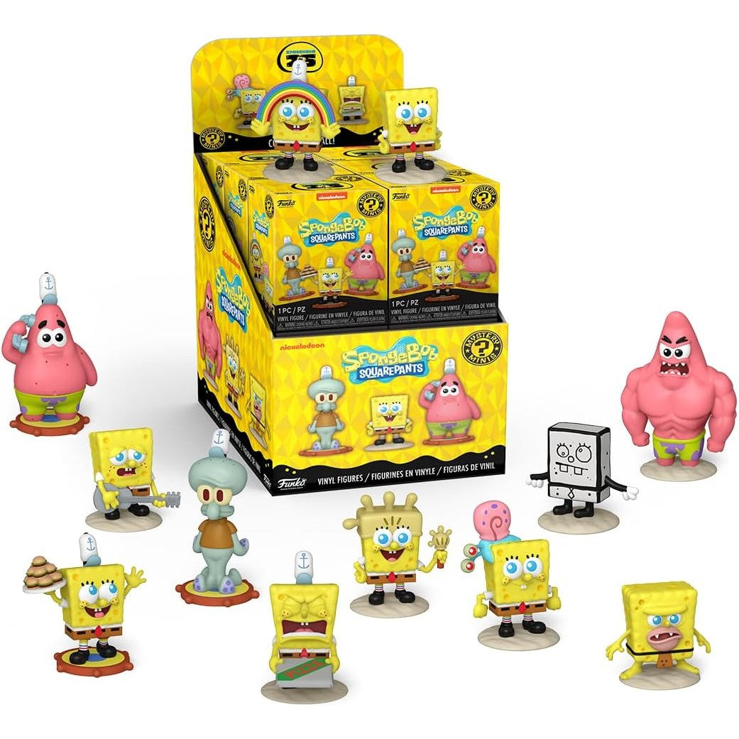 SpongeBob SquarePants 25th Anniversary Mystery Minis Blind Box - 1 Random Vinyl Figure, 12 Types Avail. - Funko