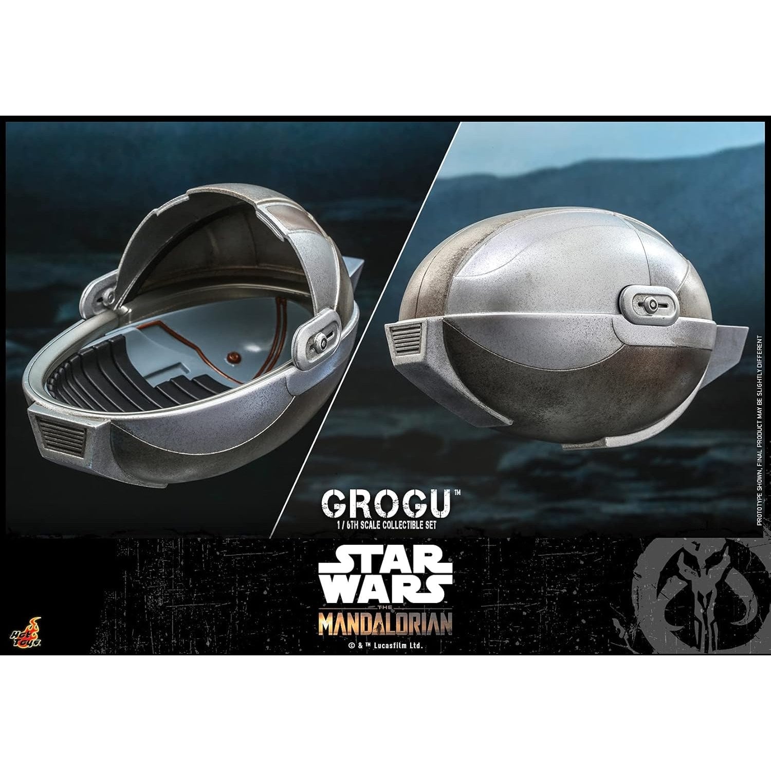 Star Wars: The Mandalorian Grogu 1:6 Scale Figure Set - Hot Toys