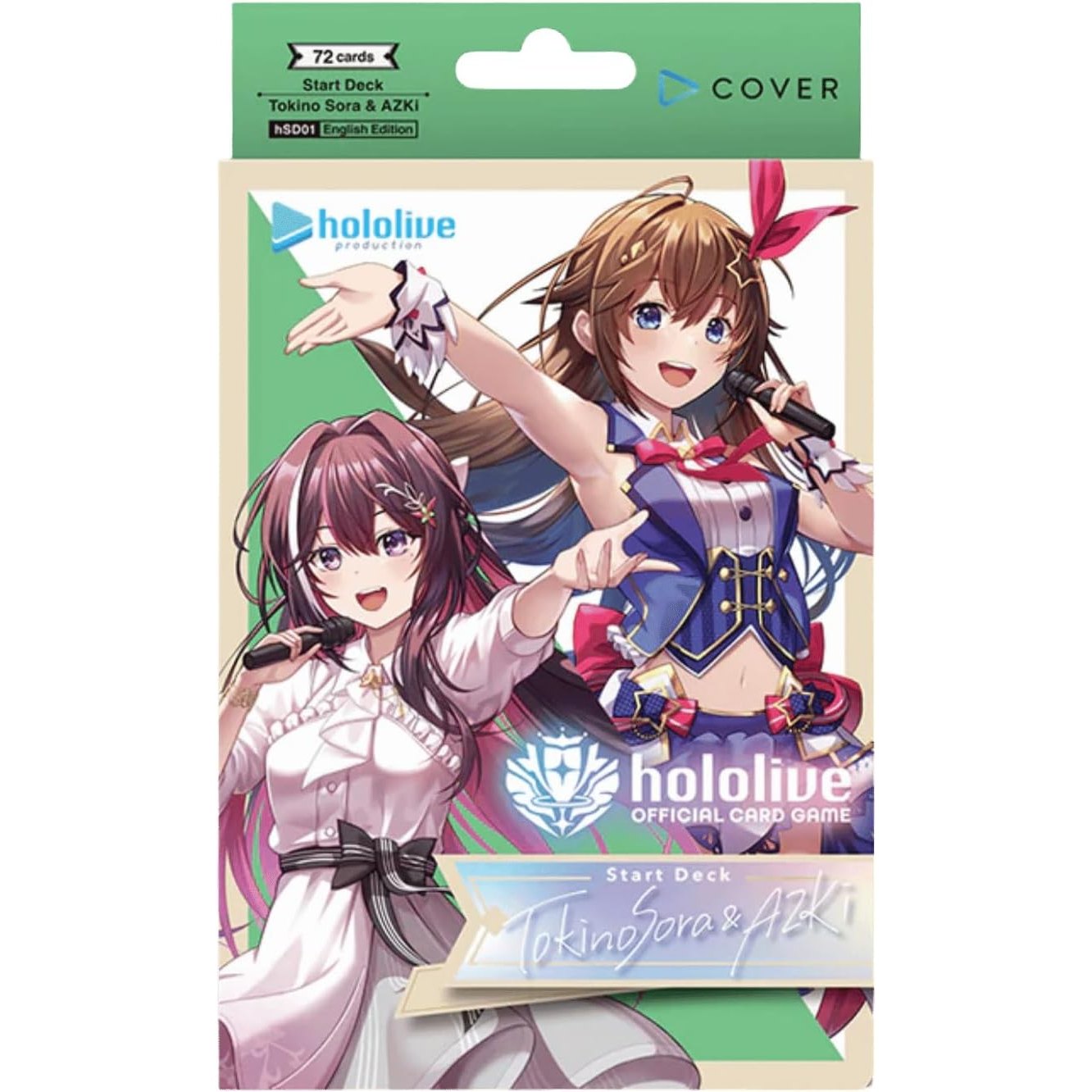 Hololive OCG Start Deck Tokino Sora & AZKi - 72 Cards, English Edition - Cover Corporation