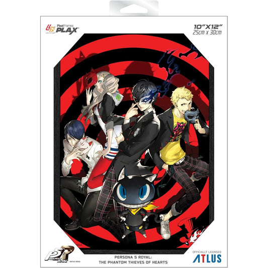 Persona 5 Royal Phantom Thieves of Hearts Framed Lenticular Poster - Level Up Labs - Pixel Frames PLAX