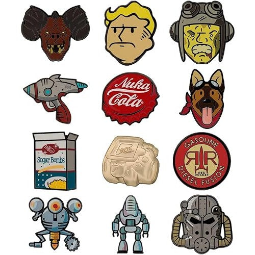 Fallout Mystery Pin Badge Blind Box - 1 Random: 12 Designs - Fanattik Collectibles