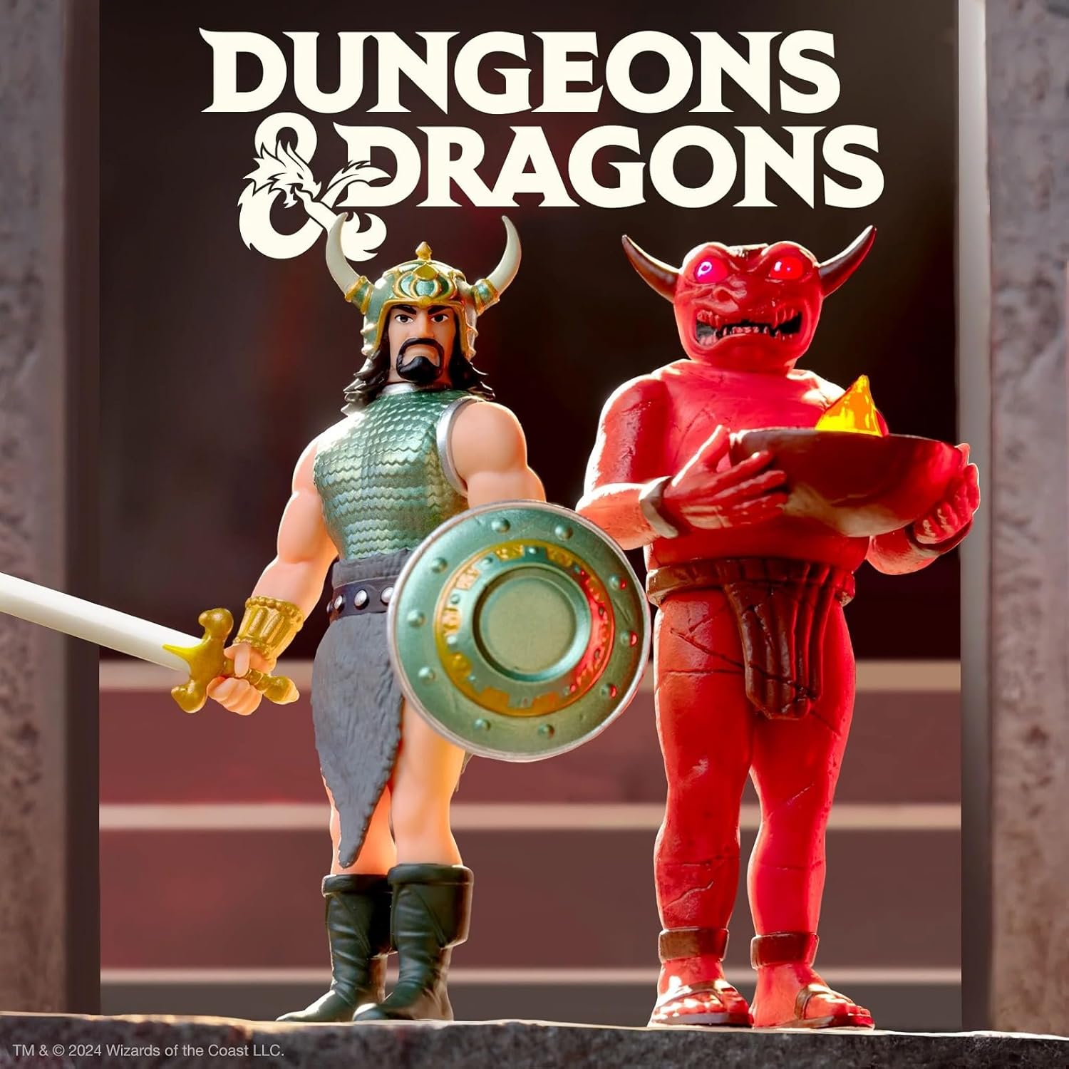 Dungeons & Dragons ReAction The Formidable Fighter Action Figure - Super7 - ReAction: Wave 3