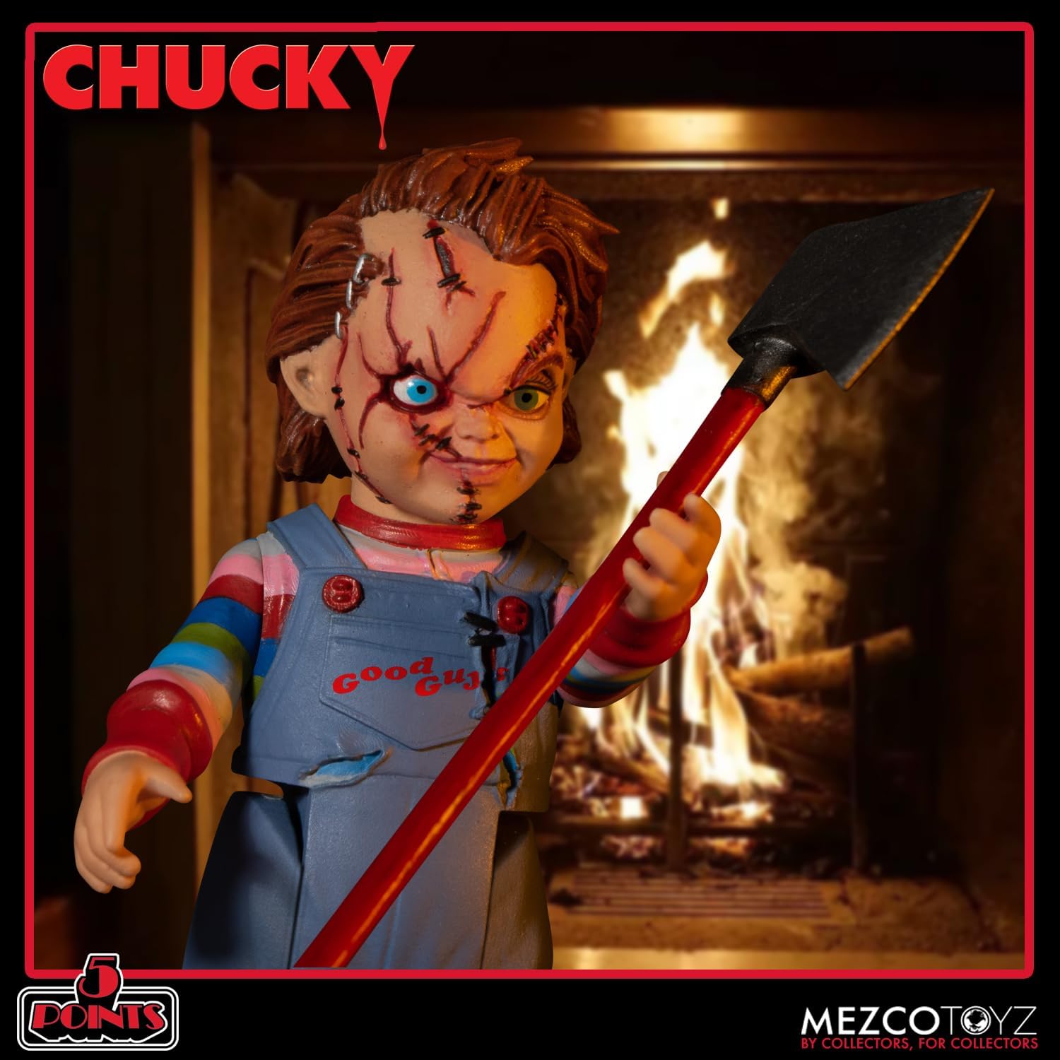 Child's Play Chucky Deluxe Figure Set - Mezco Toyz - 5 Points