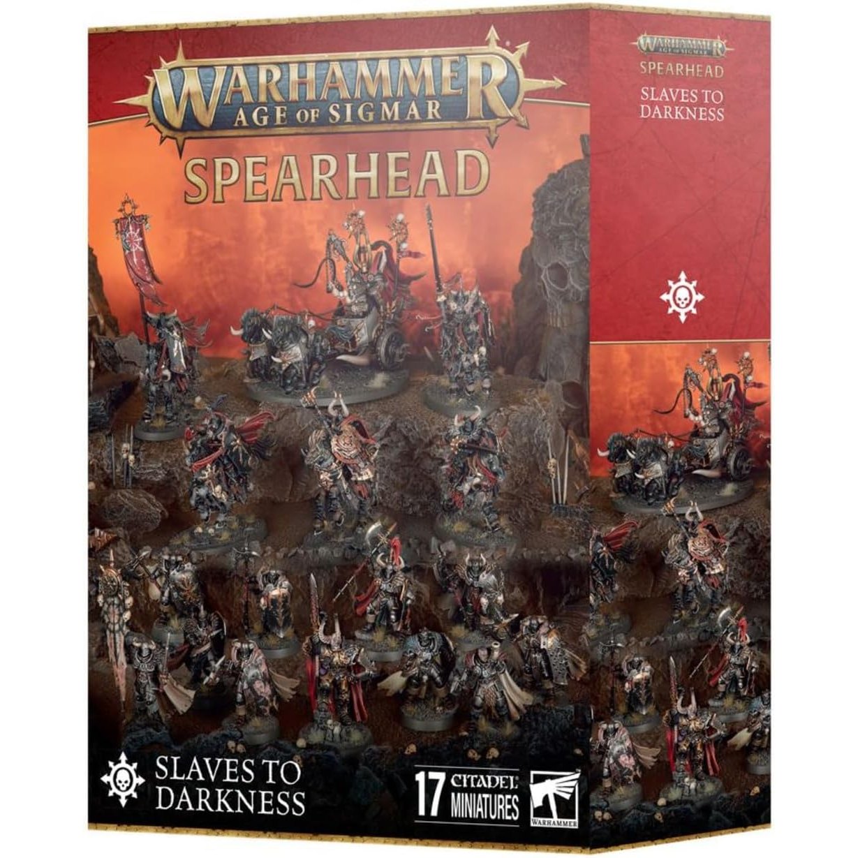 Warhammer: Age of Sigmar Spearhead Slaves to Darkness - 17 Citadel Miniatures - Games Workshop
