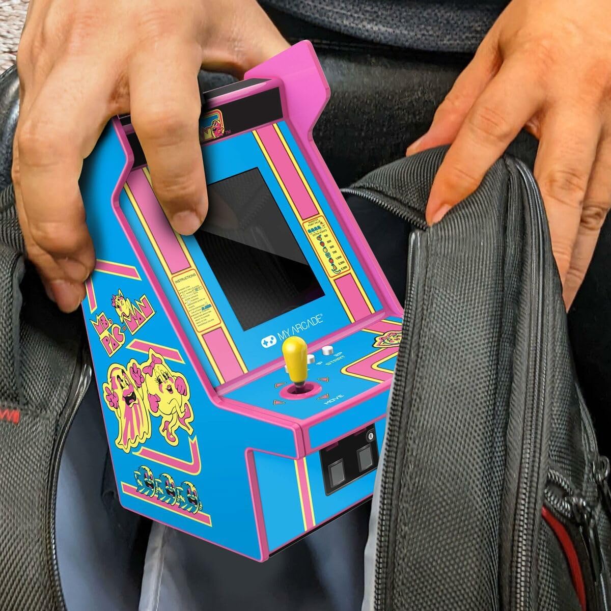 Ms. Pac-Man Micro Player Pro Portable Retro Arcade - Mini Video Game Cabinet - My Arcade