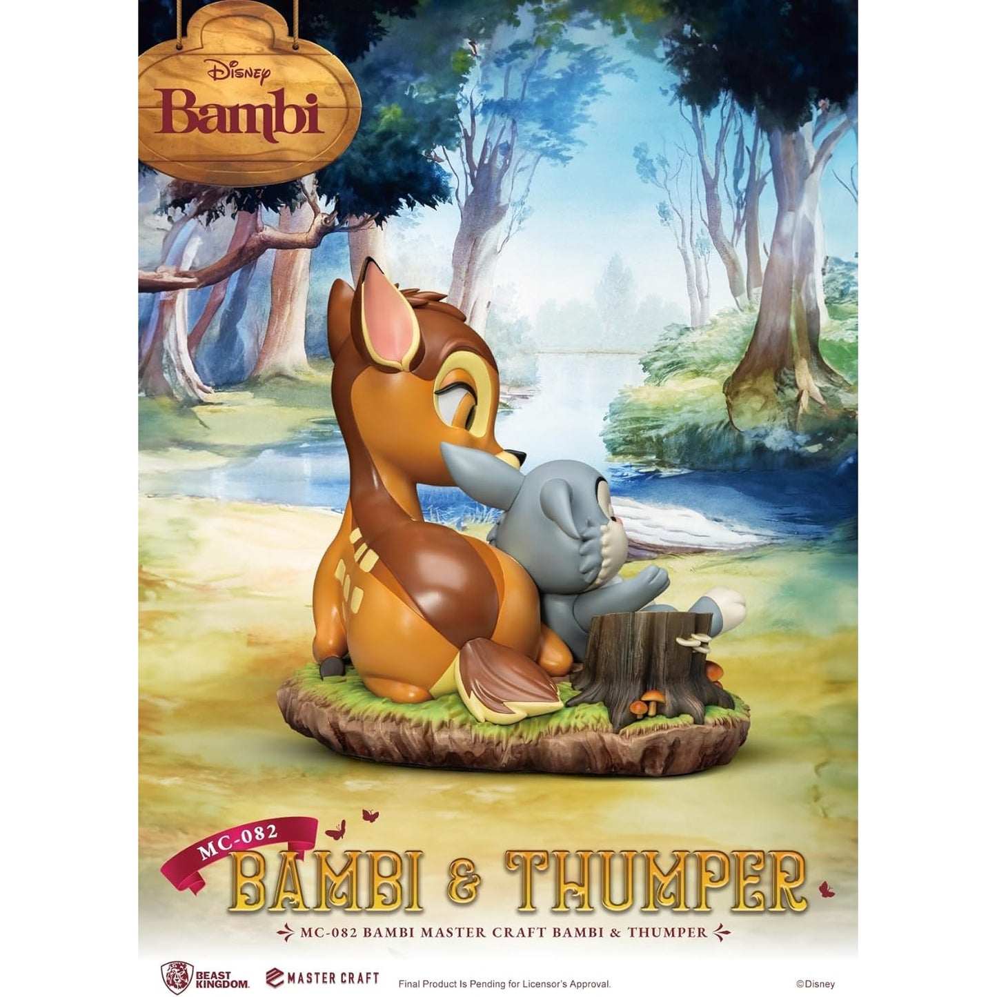 Bambi & Thumper Limited Edition Statue - Beast Kingdom - Master Craft MC-082