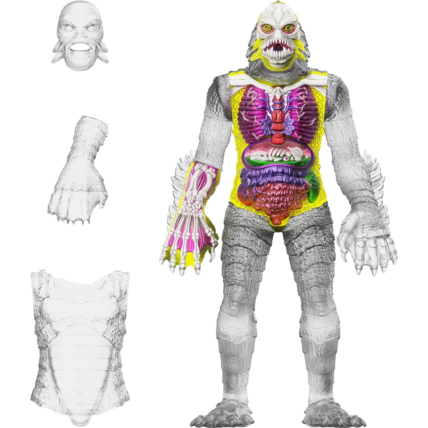 Universal Monsters Super Cyborg Creature from the Black Lagoon Clear Action Figure - Super7