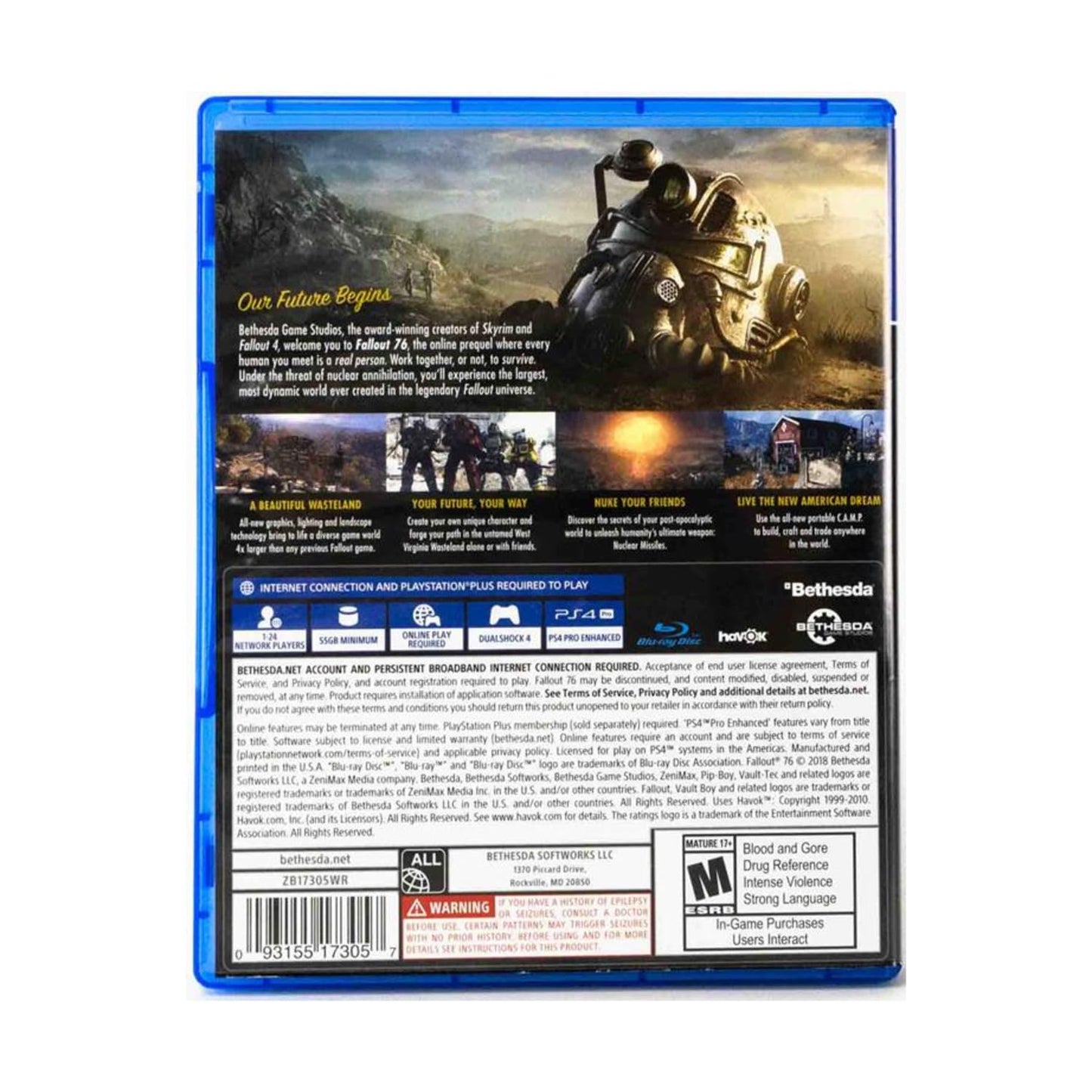 Fallout 76 - PlayStation 4 - Bethesda