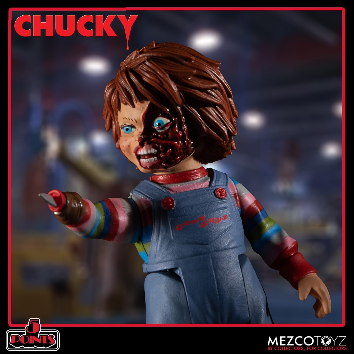 Child's Play Chucky Deluxe Figure Set - Mezco Toyz - 5 Points