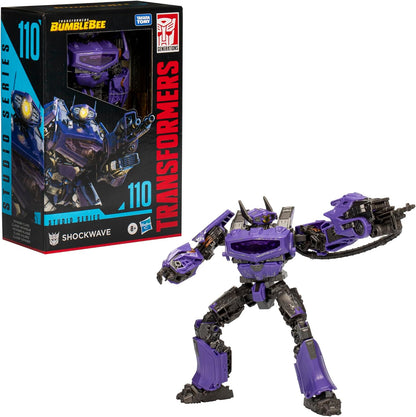 Transformers: Bumblebee Voyager Class Shockwave Action Figure - Takara Tomy, Hasbro Studio Series #110