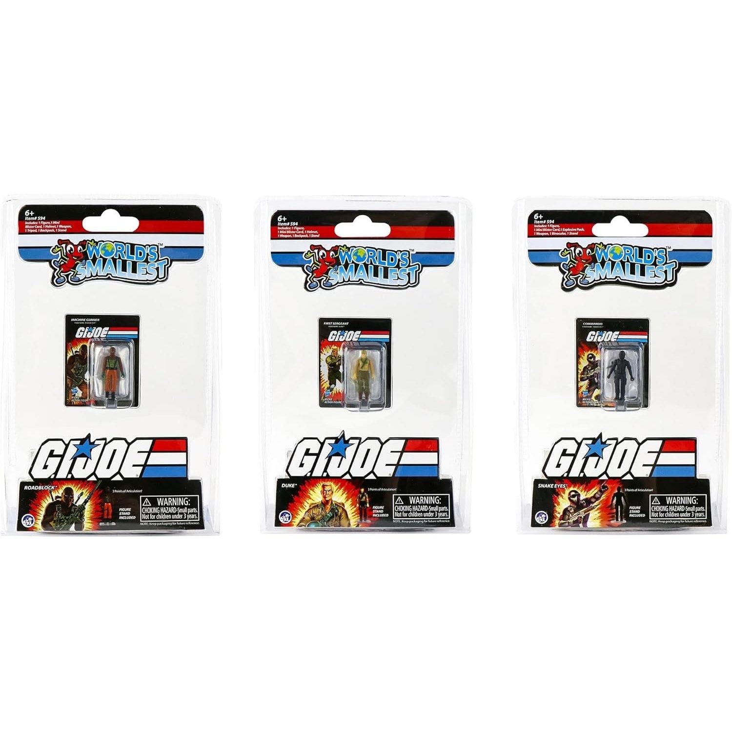 G.I. Joe vs. Cobra Micro Action Figure - 1 Random Character, 3 Possible - World's Smallest