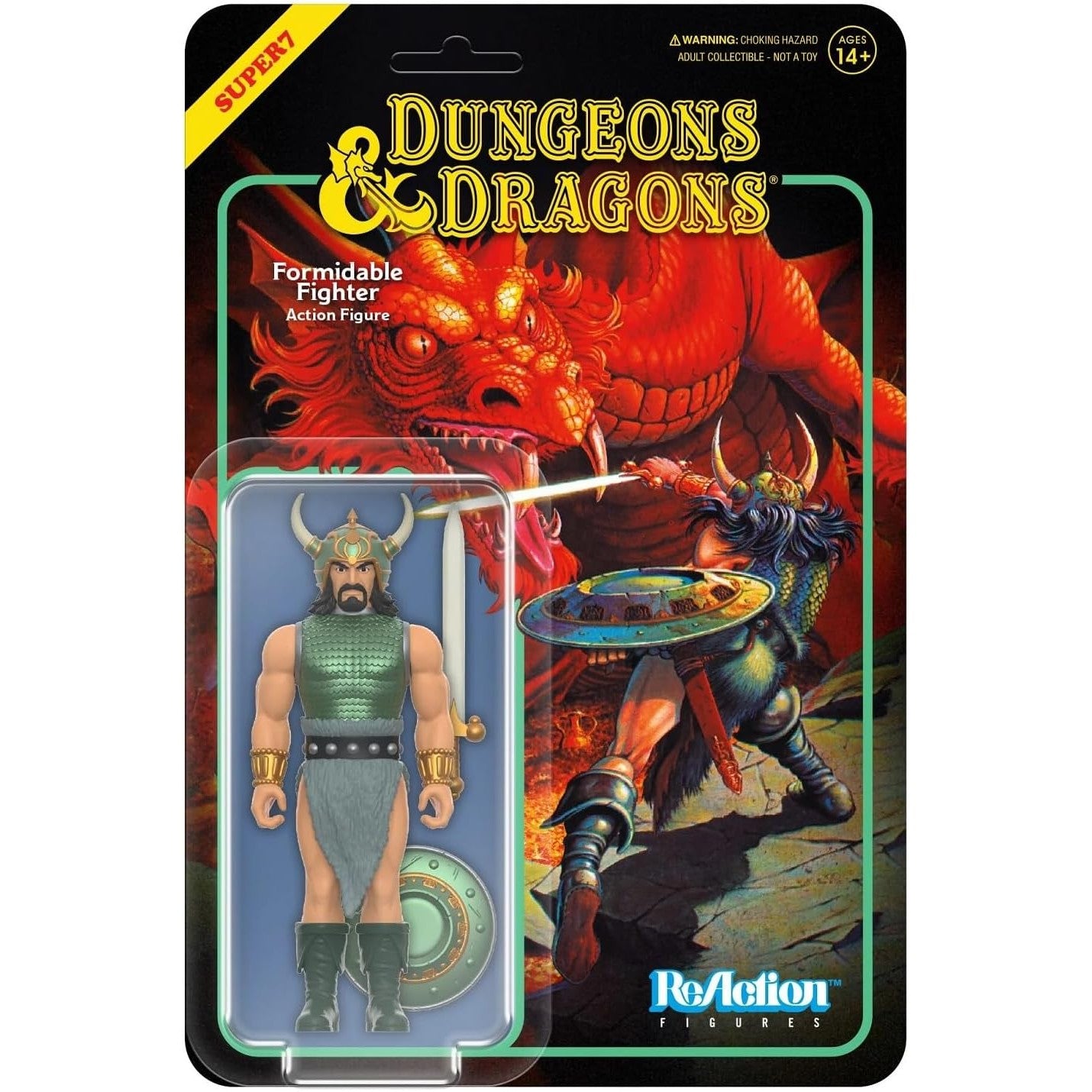 Dungeons & Dragons ReAction The Formidable Fighter Action Figure - Super7 - ReAction: Wave 3