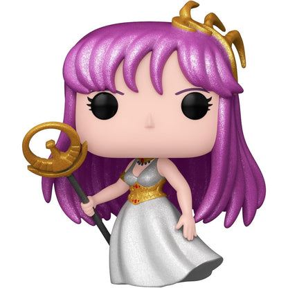 Saint Seiya Athena Saori Kido Vinyl Figure - Funko POP! Animation #1463 - AE Exclusive Diamond Collection Glitter Ver.