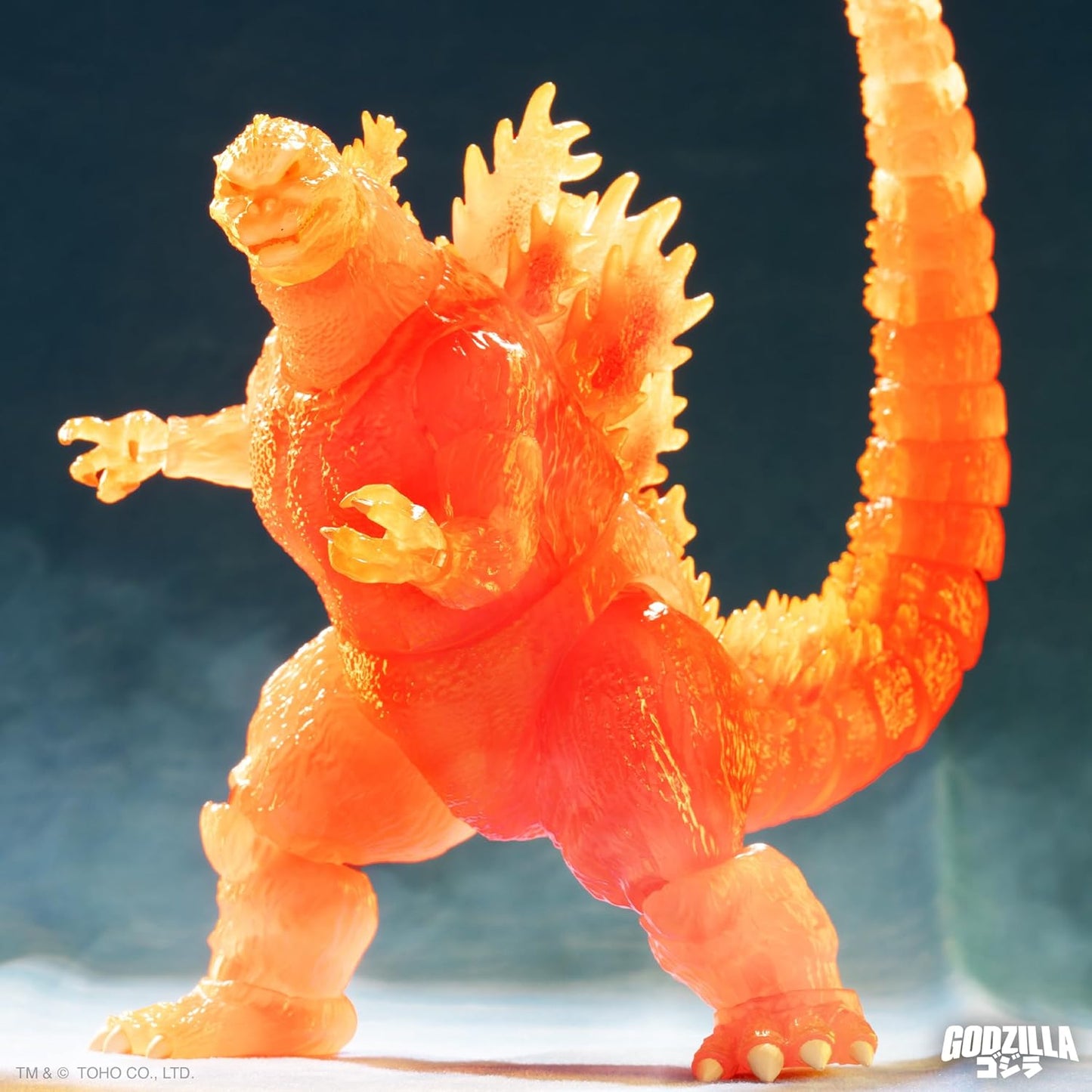 Godzilla vs. Destoroyah Blazing Godzilla 1200° Clear Orange Action Figure - Super7 Toho ULTIMATES!