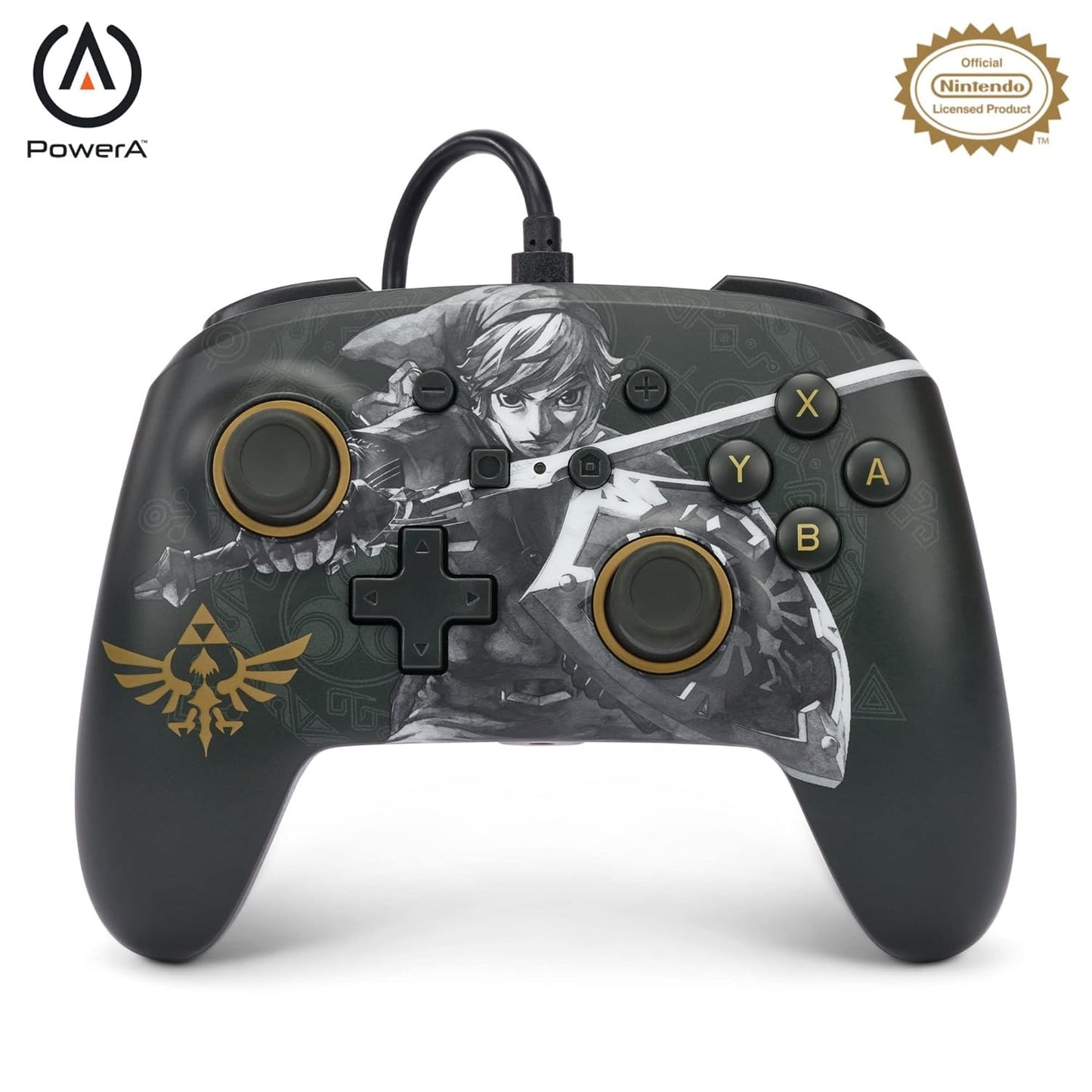 The Legend of Zelda Battle-Ready Link Enhanced Wired Controller - Nintendo Switch - PowerA