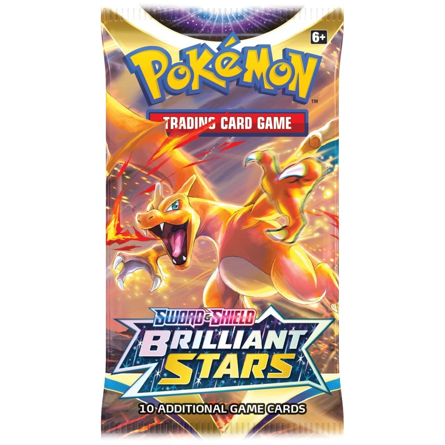Pokemon TCG Sword & Shield Brilliant Stars Booster Pack - 10 Cards