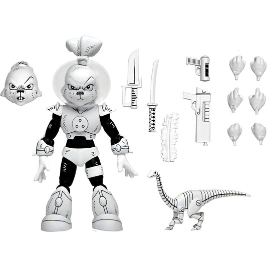 Space Adventure Usagi Yojimbo Black & White Ver. Action Figure - NECA