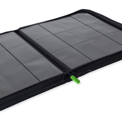 Exo-Tec Zip Binder XL - 12-Pocket, Holds 624 Cards, Black - Vault X
