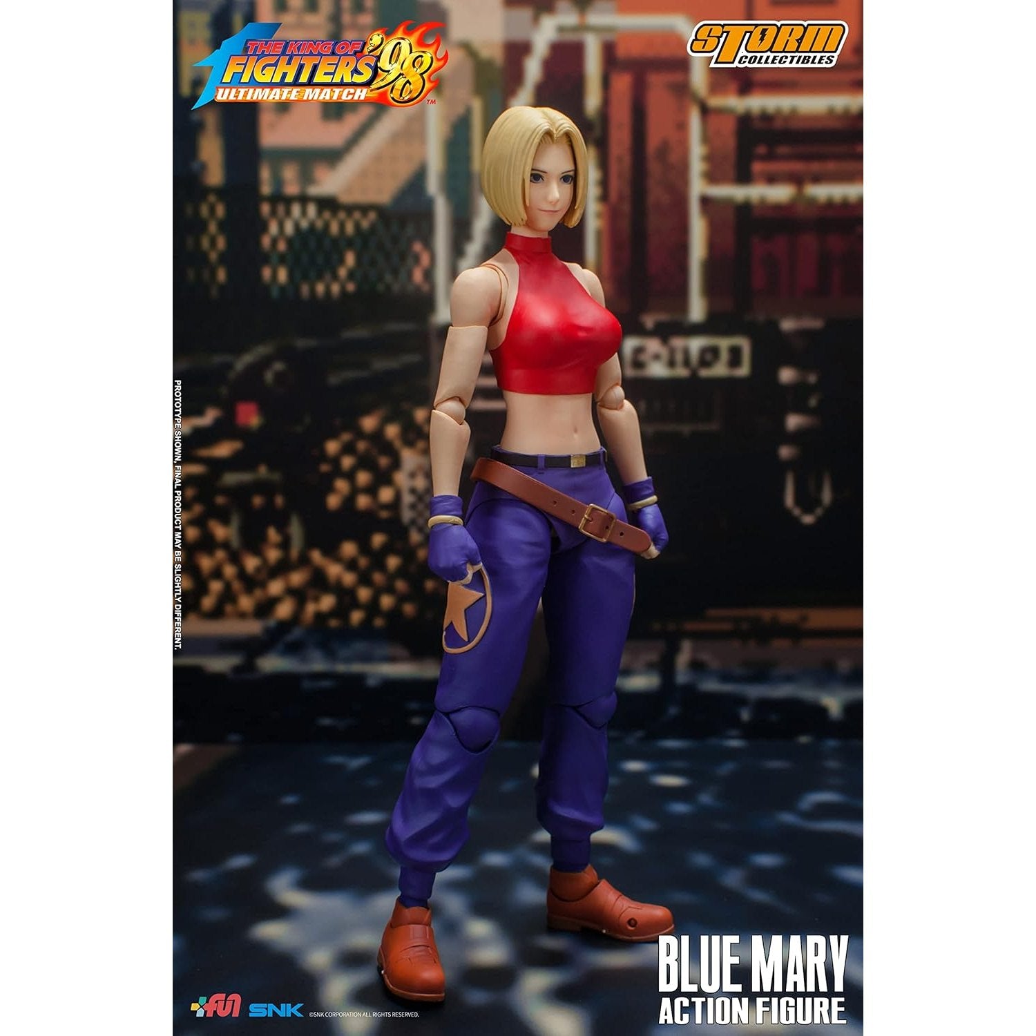 The King of Fighters '98 Blue Mary 1/12 Scale Action Figure - Storm Collectibles