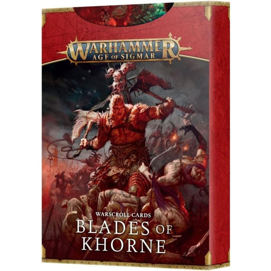 Warhammer: Age of Sigmar Blades of Khorne - 41 Warscroll Cards + 30 Tokens - Games Workshop