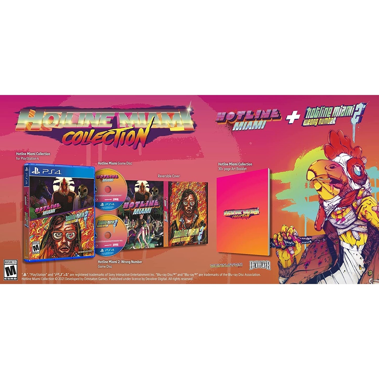 Hotline Miami & Hotline Miami 2: Wrong Number - PlayStation 4 - Devolver Digital