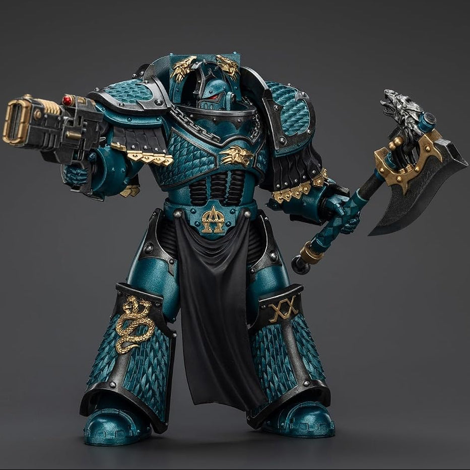 Warhammer: The Horus Heresy Alpha Legion Lernaean Terminator with Volkite Charger 1:18 Scale Action Figure - JoyToy