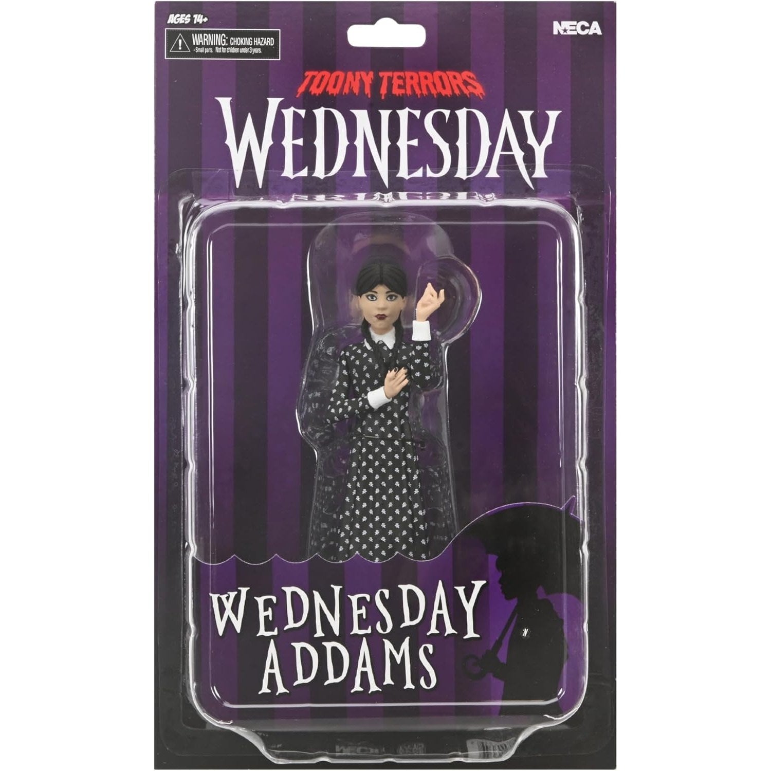 The Addams Family Wednesday Addams Classic Dress Figure - NECA - Toony Terrors