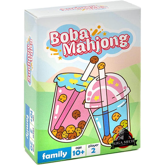 Boba Mahjong Bubble Tea Card Game - 2-Player, Ages 10+ - Giga Mech Games