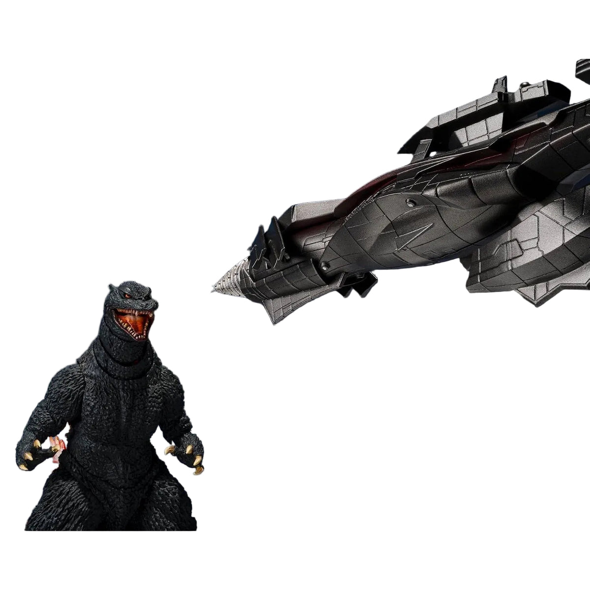 Godzilla: Final Wars Godzilla (2004) Radiation Heat Ray Ver. & New Gotengo Action Figure Set - Tamashii Nations - S.H.MonsterArts