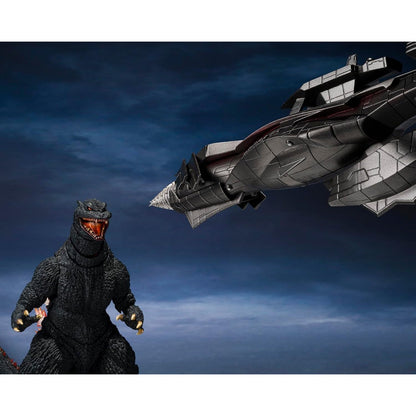 Godzilla: Final Wars Godzilla (2004) Radiation Heat Ray Ver. vs New Gotengo Action Figure Set - Tamashii Nations - S.H.MonsterArts