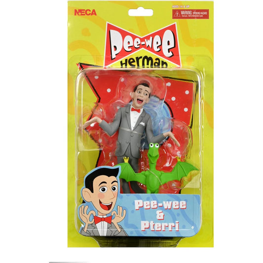 Pee-wee's Playhouse Pee-wee Herman & Pterri Figure Set - NECA - Toony Classics
