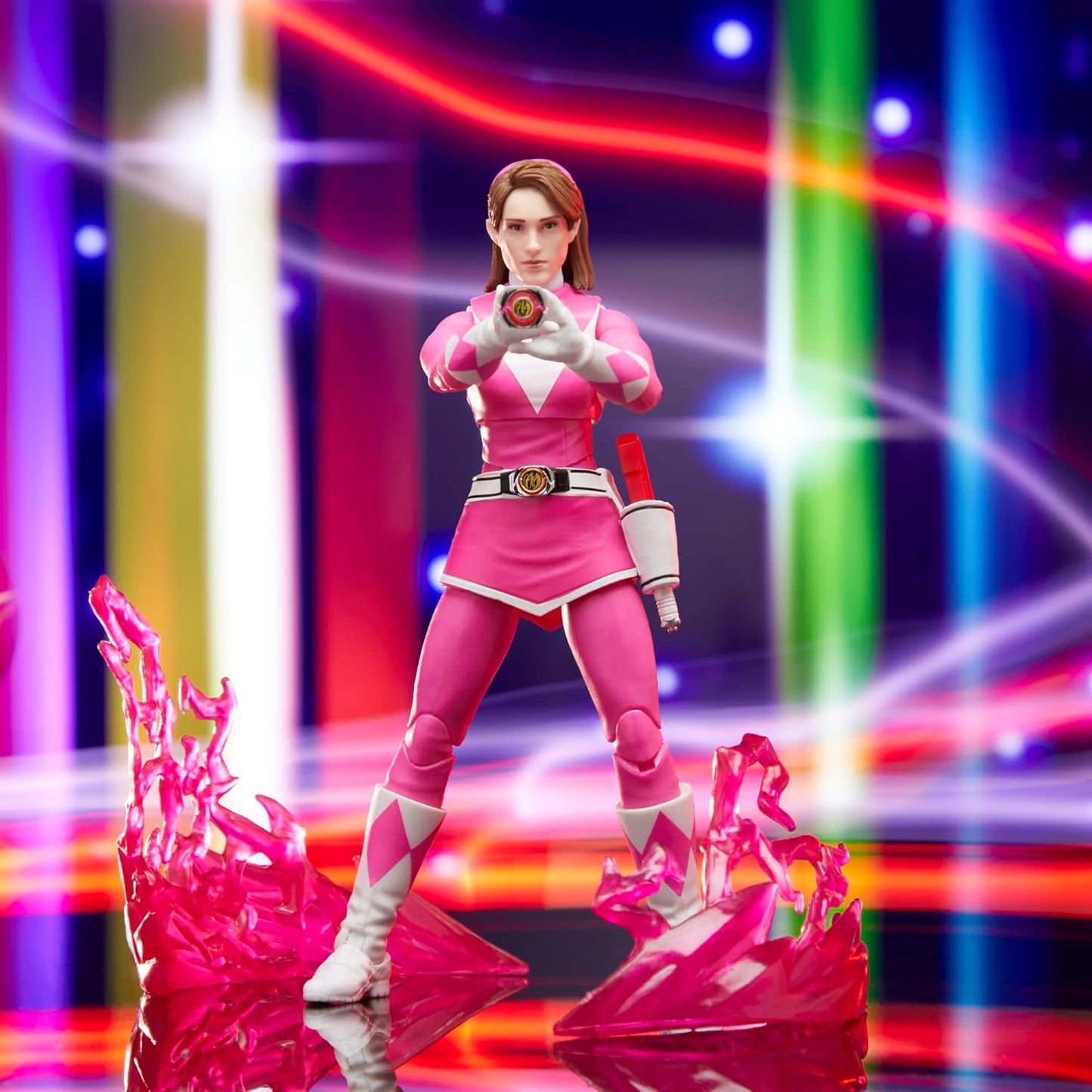 Power Rangers Mighty Morphin Pink Ranger 6" Deluxe Action Figure - Hasbo Lightning Collection