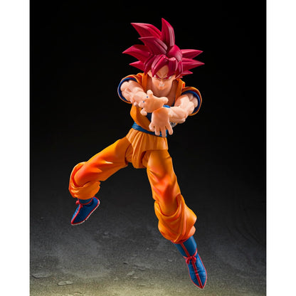 Dragon Ball Super Super Saiyan God Son Goku (God Aura) 5.7-Inch Action Figure - Bandai Tamashii Nations - S.H.Figuarts