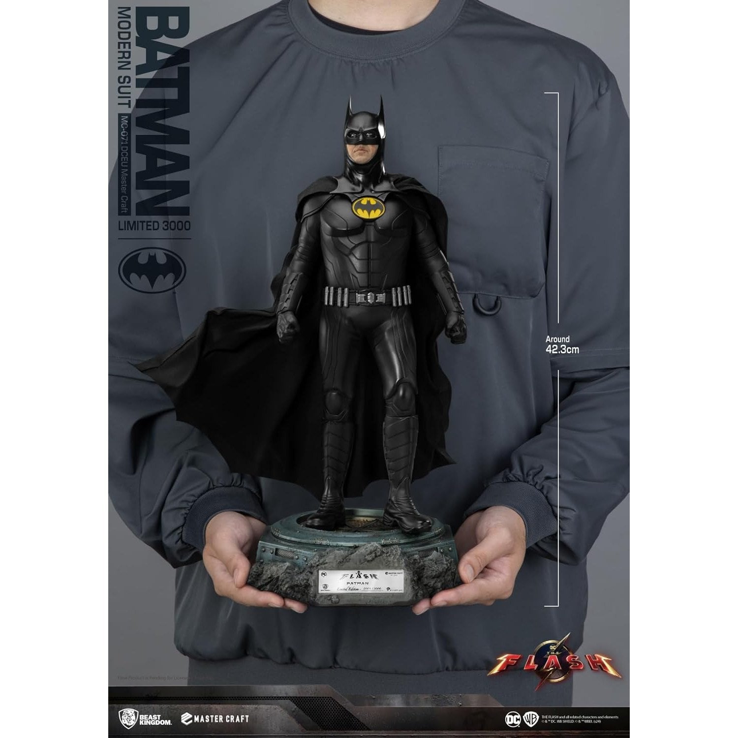 The Flash 2023 Batman Modern Suit Limited Edition Statue - Beast Kingdom - Master Craft MC-071