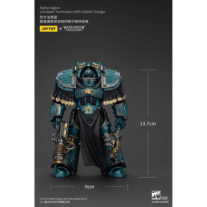 Warhammer: The Horus Heresy Alpha Legion Lernaean Terminator with Volkite Charger 1:18 Scale Action Figure - JoyToy