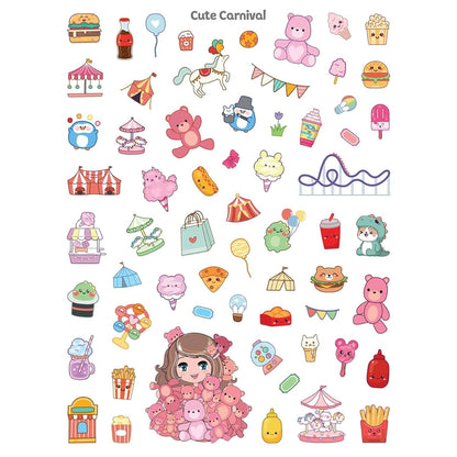 Sticker Party: Kawaii - Sticker Book with Posters - iSeek Ltd
