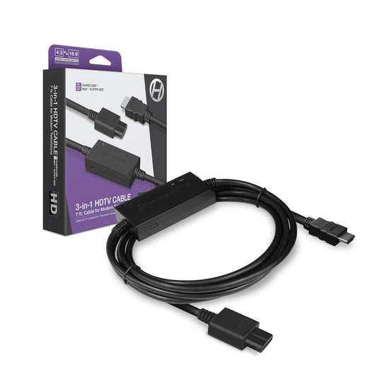 3-in-1 HDTV Cable - GameCube / N64 / Super NES - Hyperkin