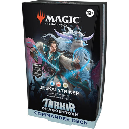 Magic: The Gathering Tarkir Dragonstorm Jeskai Striker Commander Deck JustPressPlayOnline Magic: The Gathering Tarkir Dragonstorm Jeskai Striker Commander Deck JustPressPlayOnline
