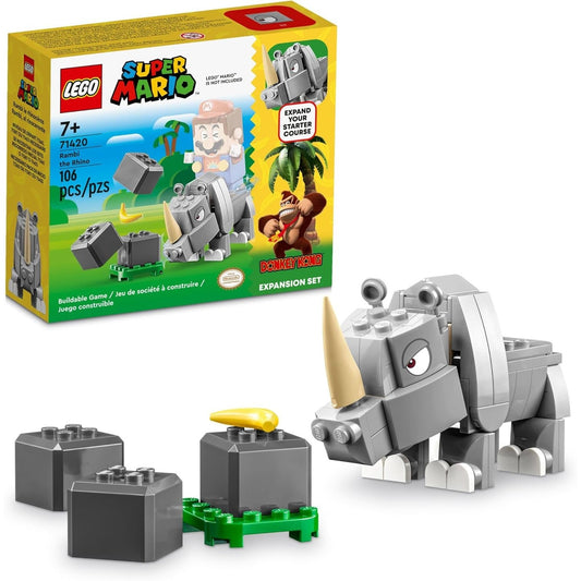 LEGO Super Mario Buildable Game Rambi the Rhino Expansion Set - LEGO #71420