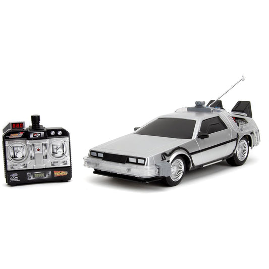 Back to the Future DeLorean Time Machine 1/16 Scale RC Car - Jada Toys - Hollywood Rides