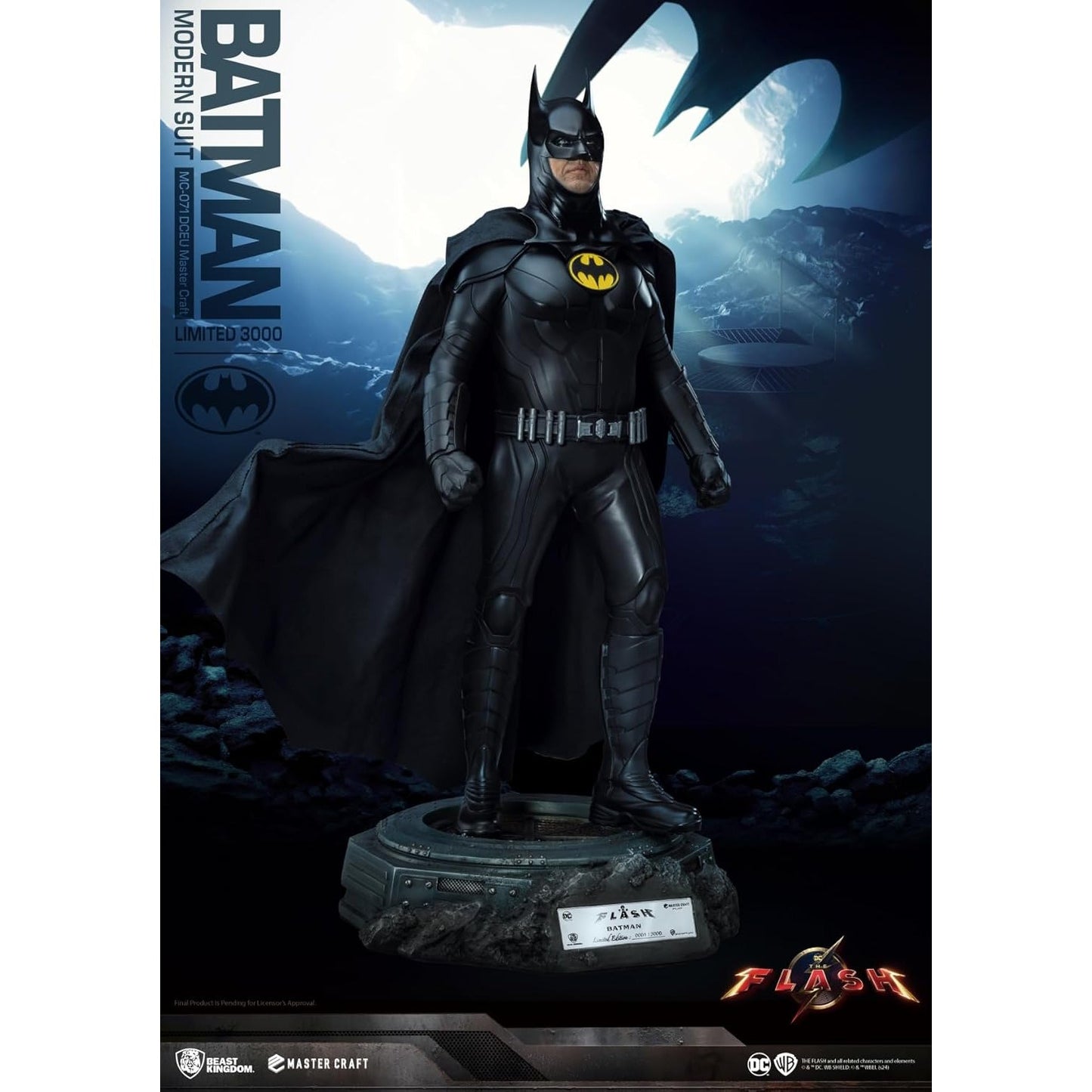 The Flash 2023 Batman Modern Suit Limited Edition Statue - Beast Kingdom - Master Craft MC-071