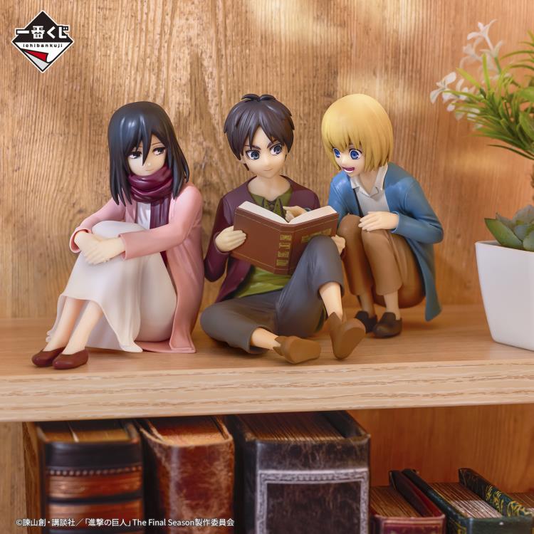 Attack on Titan Eren Jaeger, Mikasa Ackerman & Armin Arlert Rumbling Figure - Bandai Spirits Ichibansho